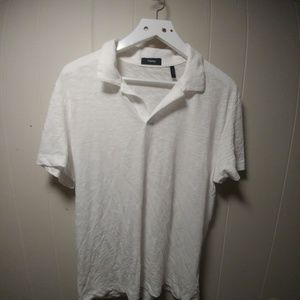 Theory White Cotton Polo